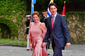 Justin Trudeau y Sophie Grégoire anunciaron su separación tras 18 años de matrimonio (Fuente: AFP)