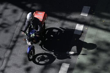 El seguro para trabajadores de delivery "superó las expectativas" (Fuente: AFP)