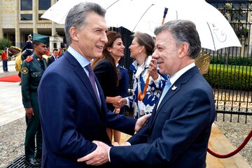 Macri y Santos: cuando el fútbol era tema de diálogo. 