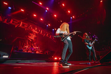 El "Colorado" Mustaine, ídolo de los heavies argentinos. 