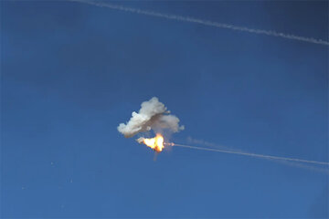 Fotografía de archivo de la interceptación de un misil.  (Fuente: EFE)