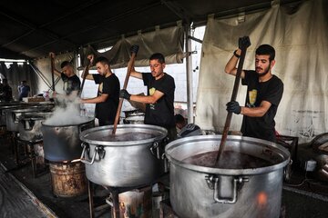 Olla popular en Rafah, Gaza, de la ONG  World Central Kitchen. (Fuente: AFP)