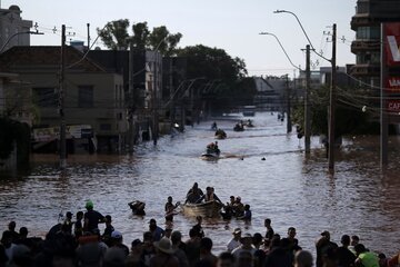 Siguen las tareas de rescate en Brasil en medio de la peor inundación de la historia (Fuente: AFP)