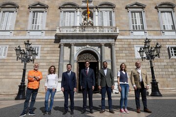 Imagen de los candidatos a presidir la Generalitat catalana. (Fuente: EFE)