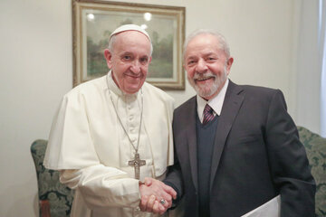 Lula profundiza su entendimiento con el Papa en la lucha contra el hambre (Fuente: Ricardo Stuckert)