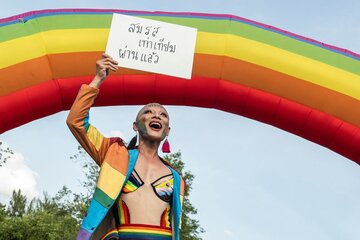 Tailandia se convirtió en el primer país del Sudeste Asiático en legalizar el matrimonio igualitario (Fuente: AFP)