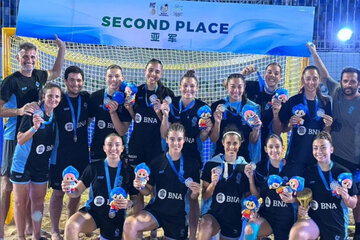 Handball playa: La selección femenina de Argentina se quedó con la medalla de plata (Fuente: IG)