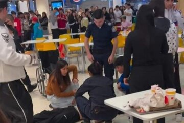 Batalla campal en un shopping de Tortuguitas: más de 200 adolescentes involucrados y al menos 4 heridos (Fuente: Twitter)
