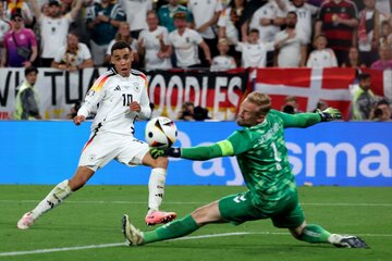 Alemania sacó a Dinamarca de la Eurocopa y jugará cuartos de final (Fuente: AFP)