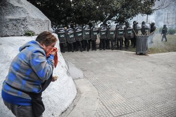 La CIDH repudió la cacería policial en las afueras del Congreso (Fuente: Guadalupe Lombardo)