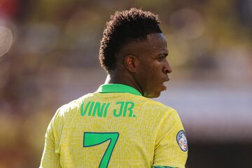Copa América: Vinicius se hizo cargo de la eliminación de Brasil (Fuente: AFP)