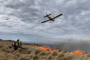 Se complica el incendio en el cerro Champaquí: 5.500 hectáreas afectadas en las sierras de Córdoba (Fuente: Gobierno de Córdoba)
