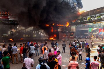 Bangladesh: más de 100 muertos por la feroz represión a una ola de protestas (Fuente: AFP)