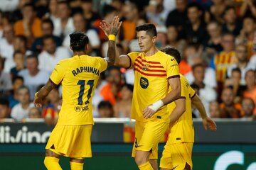 Liga de España: Lewandowski le dio el primer triunfo al Barcelona (Fuente: EFE)