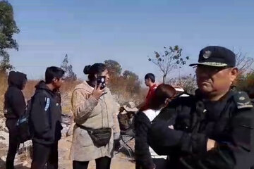 Tusca Pacha inició la negociación para frenar su desalojo (Fuente: Captura de video Alerta Campesina)