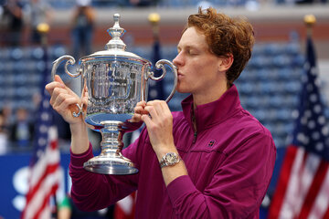 Jannik Sinner venció a Fritz y se consagró campeón en el US Open (Fuente: AFP)