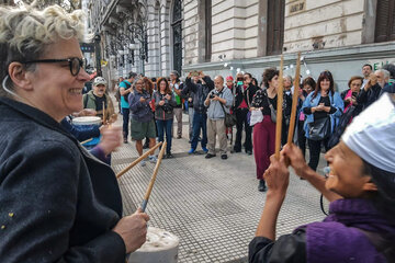 Una marcha por el derecho a la cultura (Fuente: Prensa)