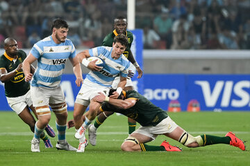 Rugby Championship: Los Pumas cierran su participación ante Sudáfrica (Fuente: AFP)