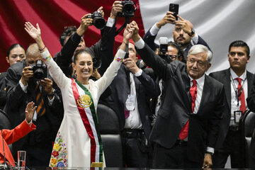 Claudia Sheinbaum: “Es tiempo de transformación, es tiempo de mujeres” (Fuente: AFP)