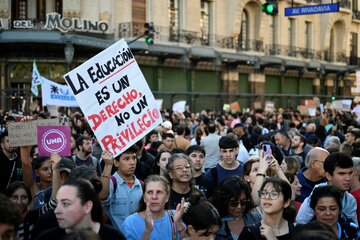 Mapa de los distintos puntos de reunión de la Marcha Federal Universitaria en todo el país