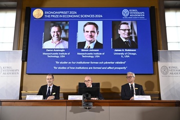 Premio Nobel de Economa 2024 para una investigacin sobre las diferencias de prosperidad entre naciones Fuente AFP