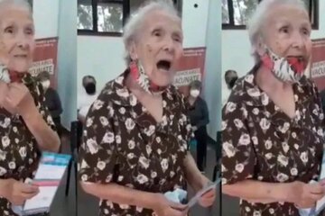 Tiene 94 años, cantó un tango tras recibir la vacuna y la saludó Alberto Fernández: "Cuando hablé con el Presidente me puse a llorar"