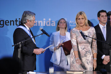 Marcela Losardo juró como ministra de Justicia. (Fuente: Joaquín Salguero)