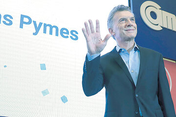 “Feliz día, pymes”, saludó Macri antes de su anuncio, que sumó más angustias al sector. (Fuente: NA)