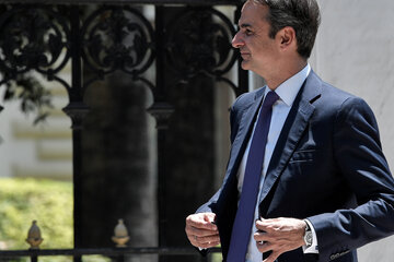 Kyriakos Mitsotakis relevó a Alexis Tsipras. (Fuente: AFP)