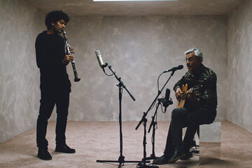 Caetano Veloso con el clarinetista Iván Sacerdote