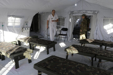 Coronavirus: cómo es el hospital que montó el ejército en Campo de Mayo (Fuente: Bernardino Avila)