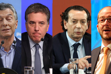 Mauricio Macri, Nicolás Dujovne, Dante Sica y Miguel Braun, expertos en pronósticos fallidos.