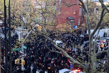 Conmoción en Estados Unidos por un gran funeral en Williamsburg, el barrio de "Poco Ortodoxa"