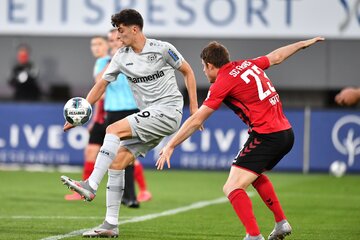 El centrodelantero Kai Havertz, autor del 1-0 para Leverkusen. (Fuente: Twitter)