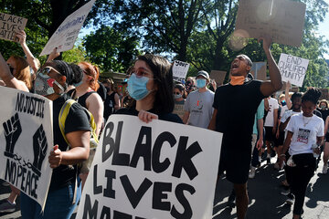 Siguieron las protestas con la consigna "las vidas de los afrodescendientes importan".  (Fuente: AFP)
