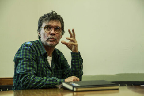 Marcos López durante el taller del jueves pasado. 