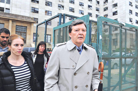 El ex jefe del Ejército César Milani estuvo ayer en los tribunales de Comodoro Py.
