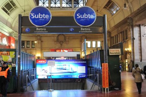 Paro y denuncia de los trabajadores de la línea C del subte