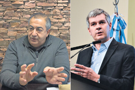 El integrante de la conducción de la CGT, Héctor Daer, y el jefe de Gabinete, Marcos Peña, se cruzaron por los convenios colectivos.