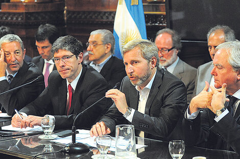 Rogelio Frigerio, ministro de Interior, prometió reactivar la obra pública. 