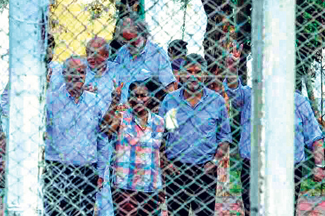 Los diputados del Parlasur estuvieron ayer con Sala en la cárcel.