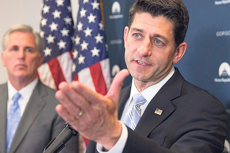 “Estamos en sintonía con nuestro presidente electo’’, dijo Paul Ryan, reelecto líder de la Cámara baja.