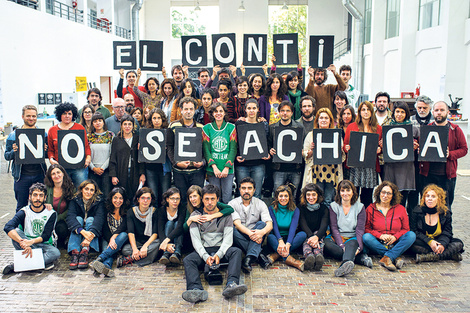 Los trabajadores del Conti recibieron la solidaridad de artistas y gente de la cultura.