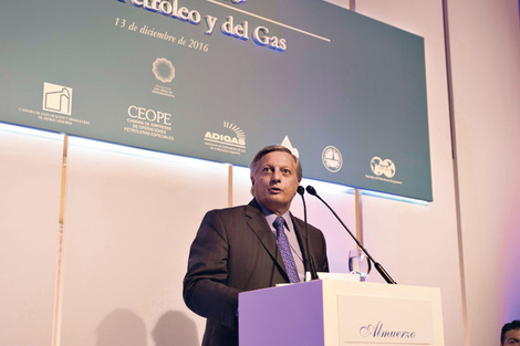 Juan José Aranguren, orador principal en el almuerzo del Día del Petróleo. Sigue la preocupación en el sector.  (Fuente: DyN)