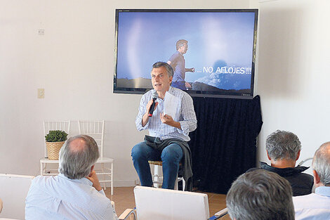 Macri dio una conferencia de prensa desde el retiro en Chapadmalal. (Fuente: DyN)