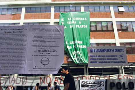 Cinco días duró la toma en la sede del Ministerio de Ciencia.