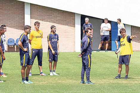 La primera práctica de Boca en una semana muy especial. (Fuente: Fotobaires)