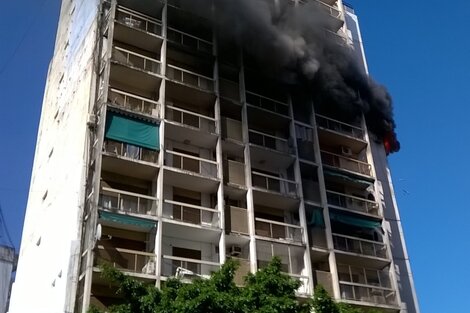 Incendio en un edificio de Balvanera