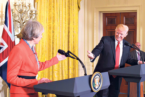 May y Trump, entre el Brexit y la OTAN