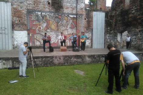 Parte del documental se filmó en la vieja fábrica de tanino. 